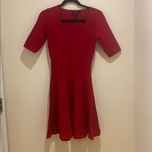 Red BCBG dress